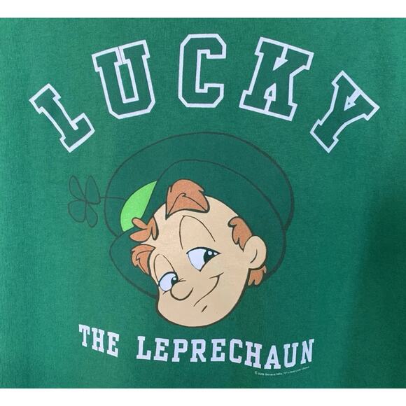 Vintage 2006 Get Lucky (Charms) Leprechaun General Mills Green Delta T Shirt L - Picture 1 of 5
